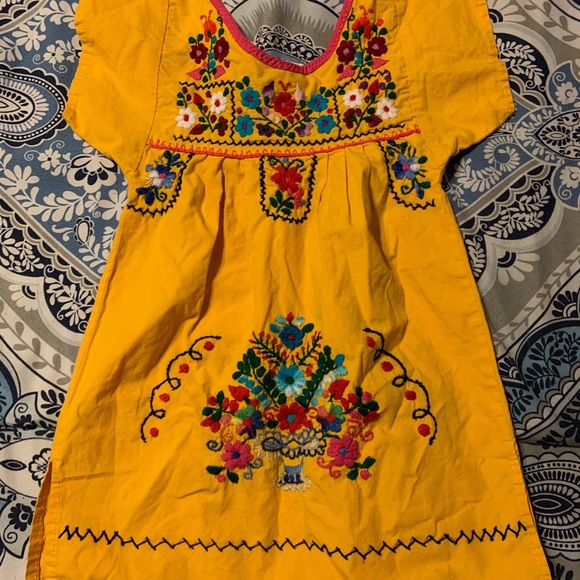 yellow mexican dress